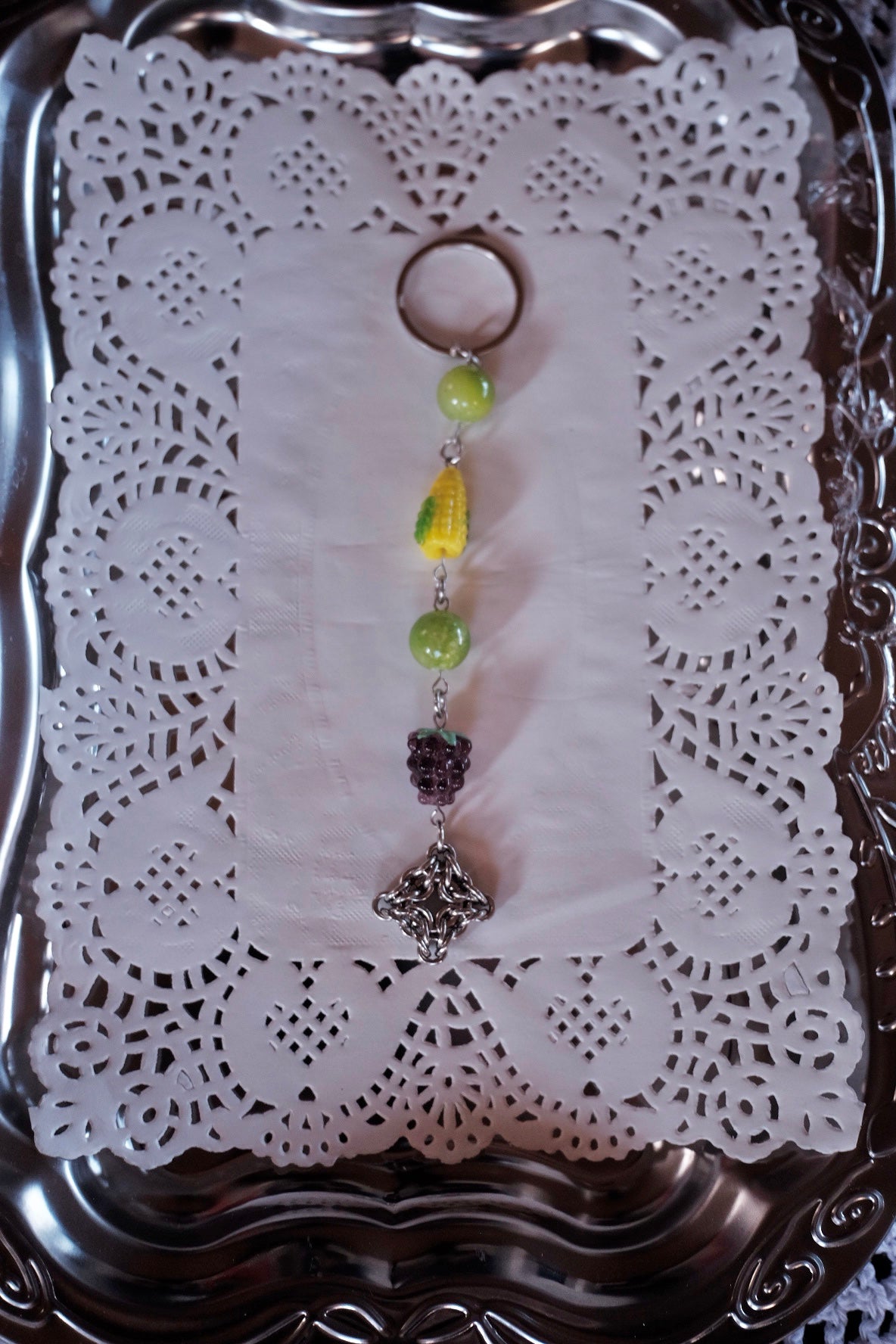 Bruha x Hukott chainmaille keychain 1