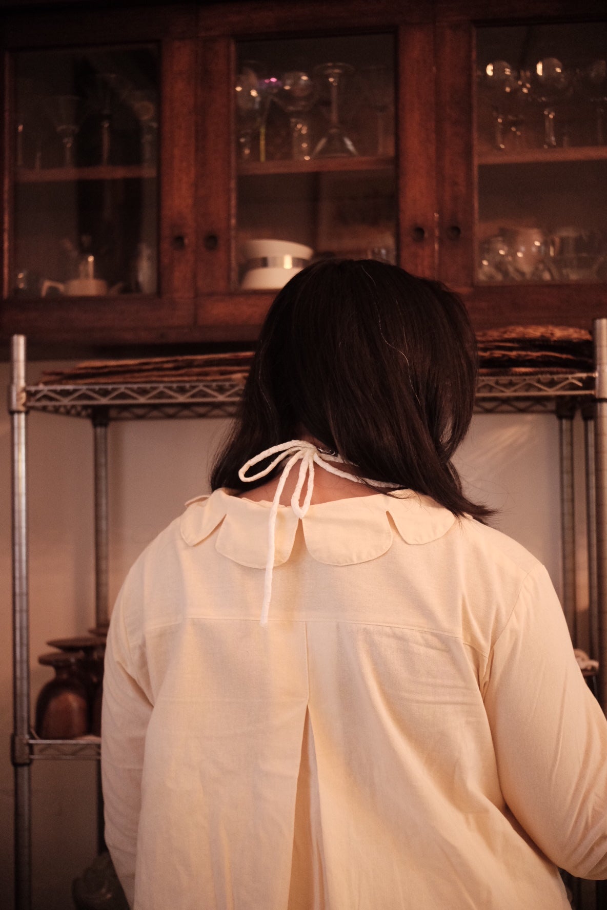 Petal jacket in Oat