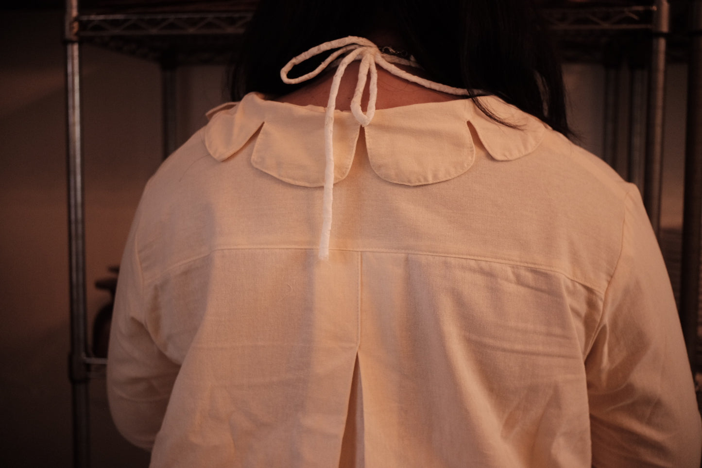 Petal jacket in Oat