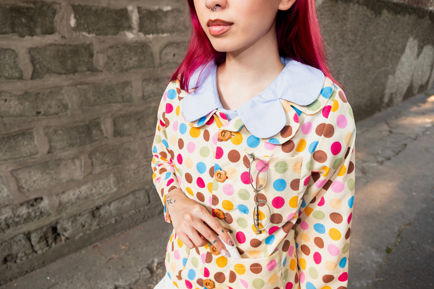 Petal jacket in Dot Mania