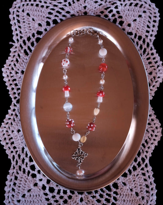 Bruha x Hukott mixed beads chainmaille choker 2