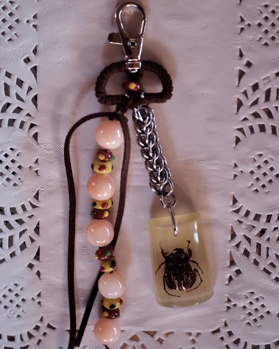 Bruha x Hukott chainmaille bug keychain 2